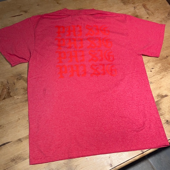 PHI SIGMA SIGMA sorority red T-shirt short sleeve Greek life - Picture 4 of 7